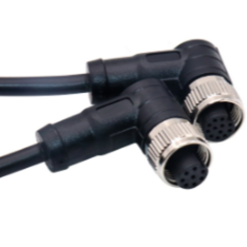 IP68 2-5 Pin Extension Vandtæt effektstik M15 Mandlig kvindelig kabeltråd Faststik
